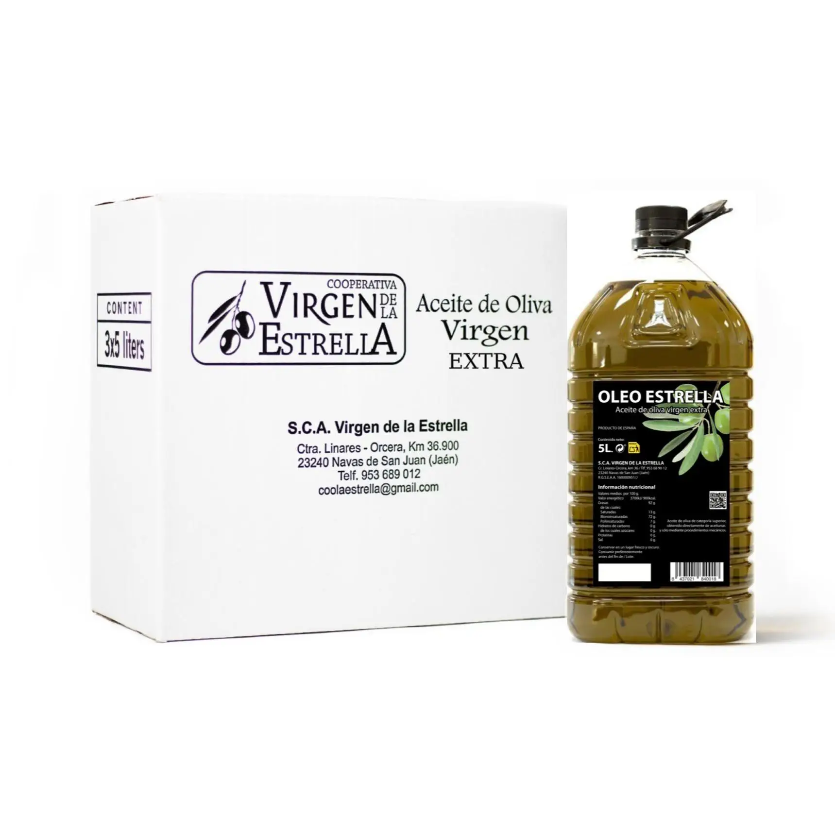 Pack aceite oliva virgen extra Oleoestrella