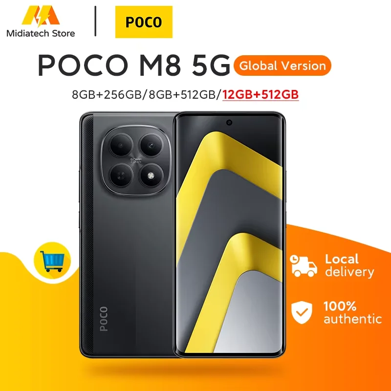 Poco M8  RAM:  8 GB | ROM: 512 GB