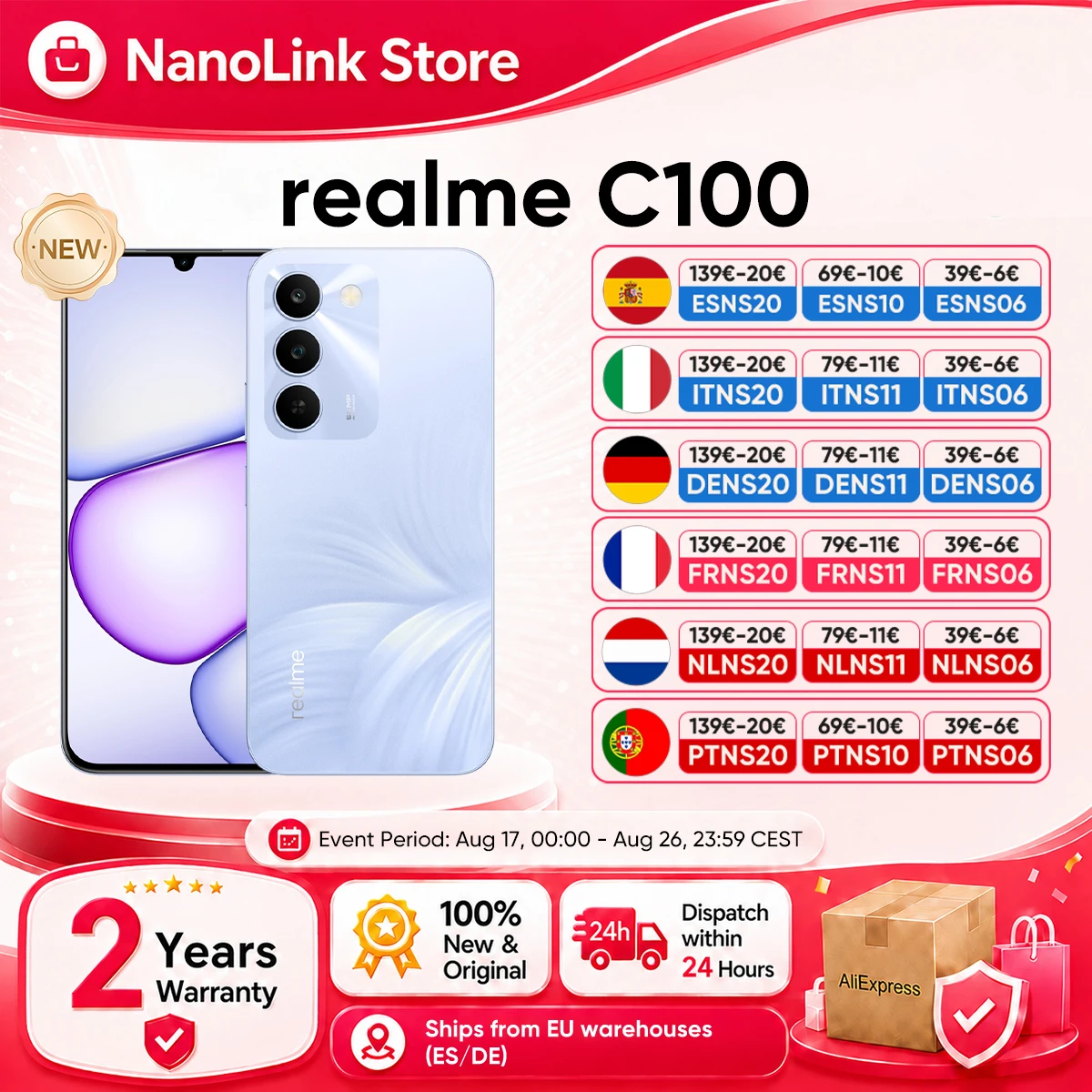 Realme C100 5G 6.8'' 6600mAh