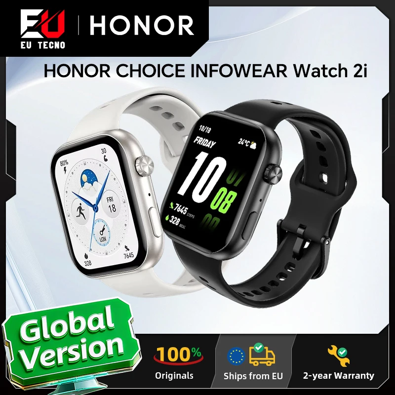 Reloj Inteligente HONOR CHOICE InFoWear Watch 2i, Versión Global, Pantalla AMOLED de 1.85 Pulgadas, Monitoreo de Salud Durante Todo el Día, Reloj HONOR CHOICE Watch 2i