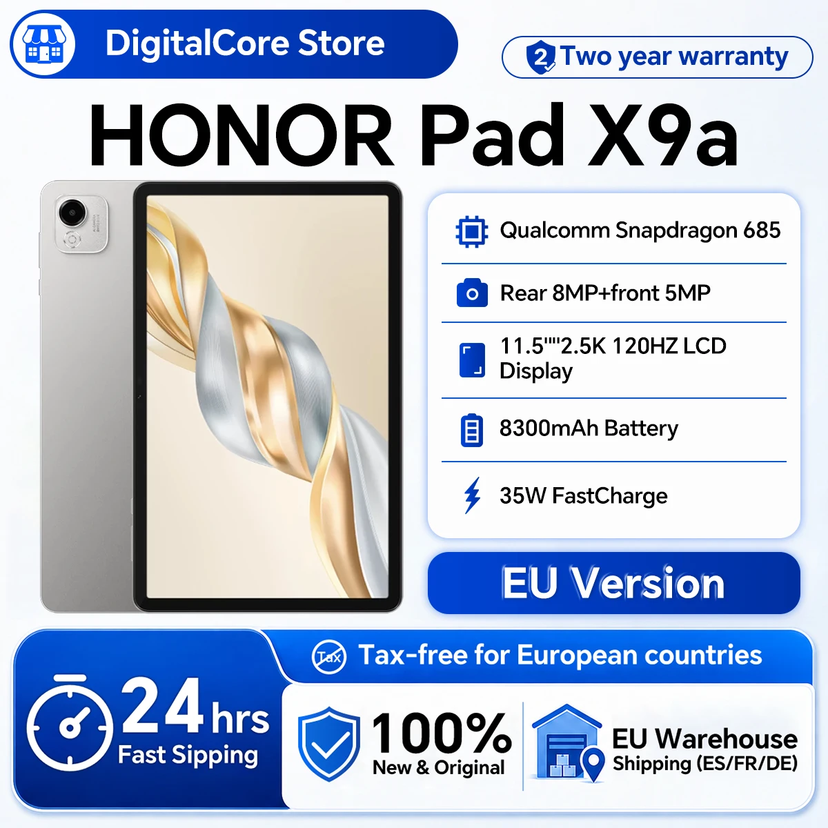 Tablet HONOR Pad X9a 8300 mAh