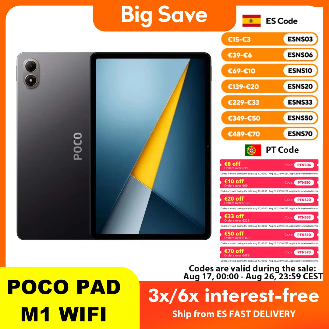 Tablet POCO Pad M1 8GB/256GB