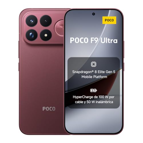 XIAOMI Poco F9 Ultra, 12+256, Cereza Oscuro, 8050mAh, Carga 100 W