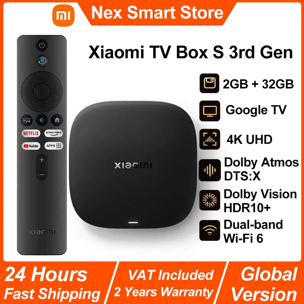 Xiaomi TV Box S 3rd Gen 4K UHD