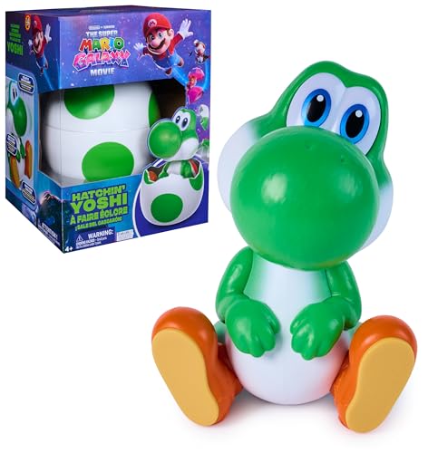 Yoshi Super Mario Yoshi Interactivo Sale del Huevo con Luces +4 Años