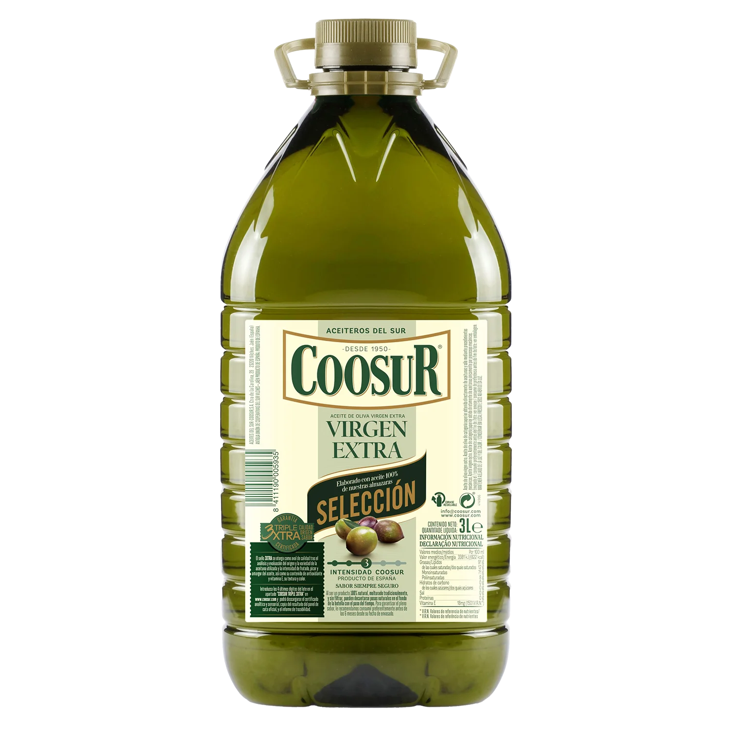 Aceite de oliva virgen extra Coosur 3L