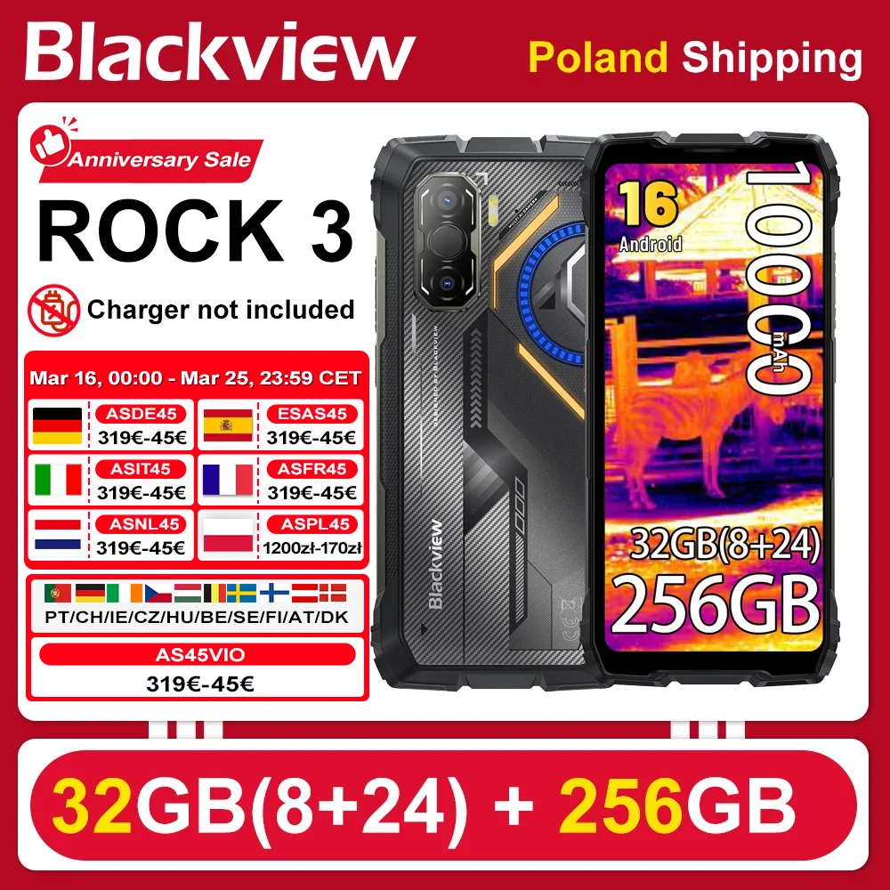 Blackview ROCK 3 256 GB resistente