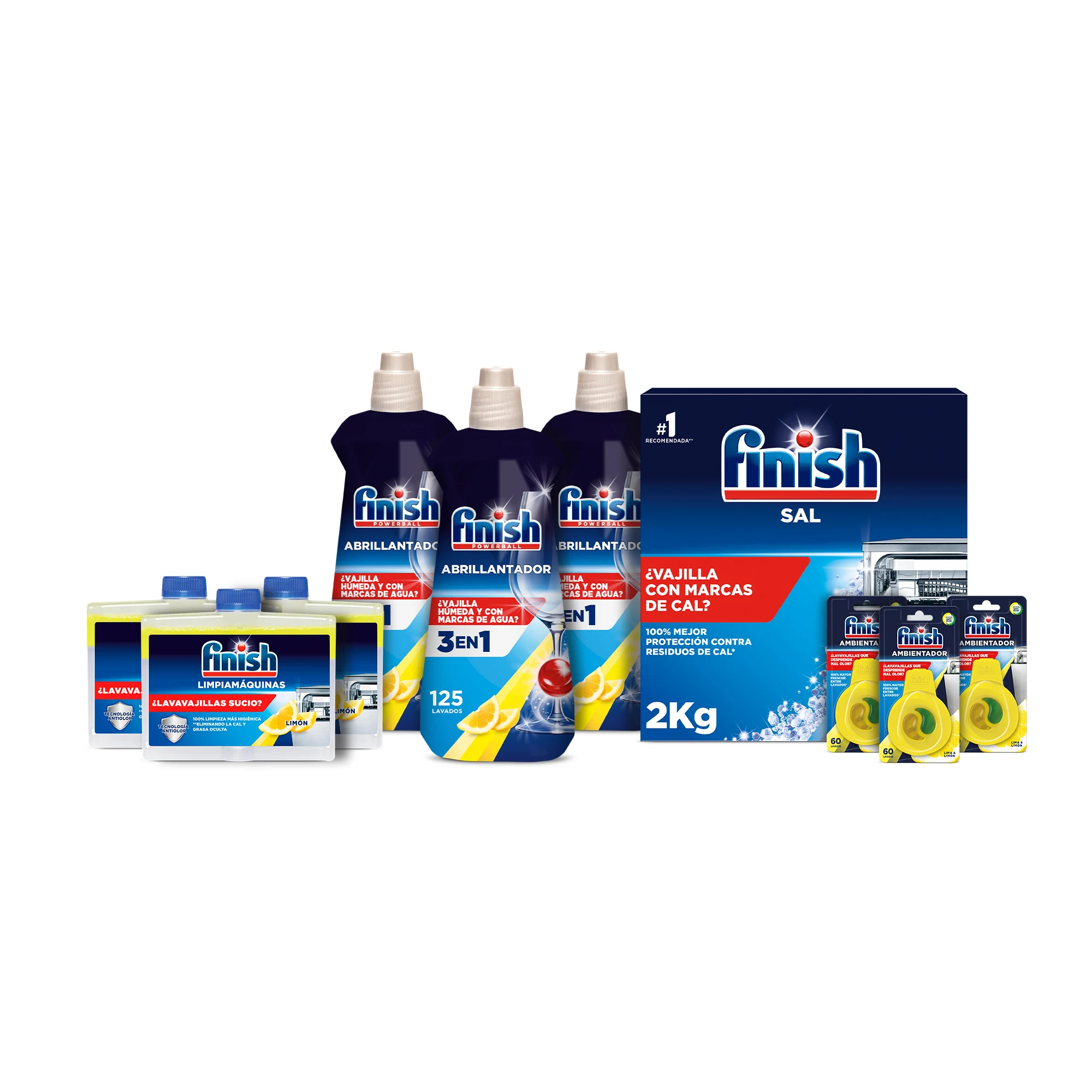 Pack de aditivos Finish con aroma a limón