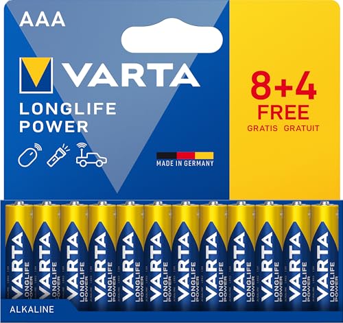 Pilas AAA alcalinas VARTA Longlife Power