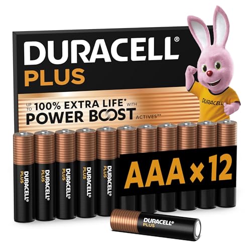 Pilas alcalinas AAA Duracell Plus paquete de 12