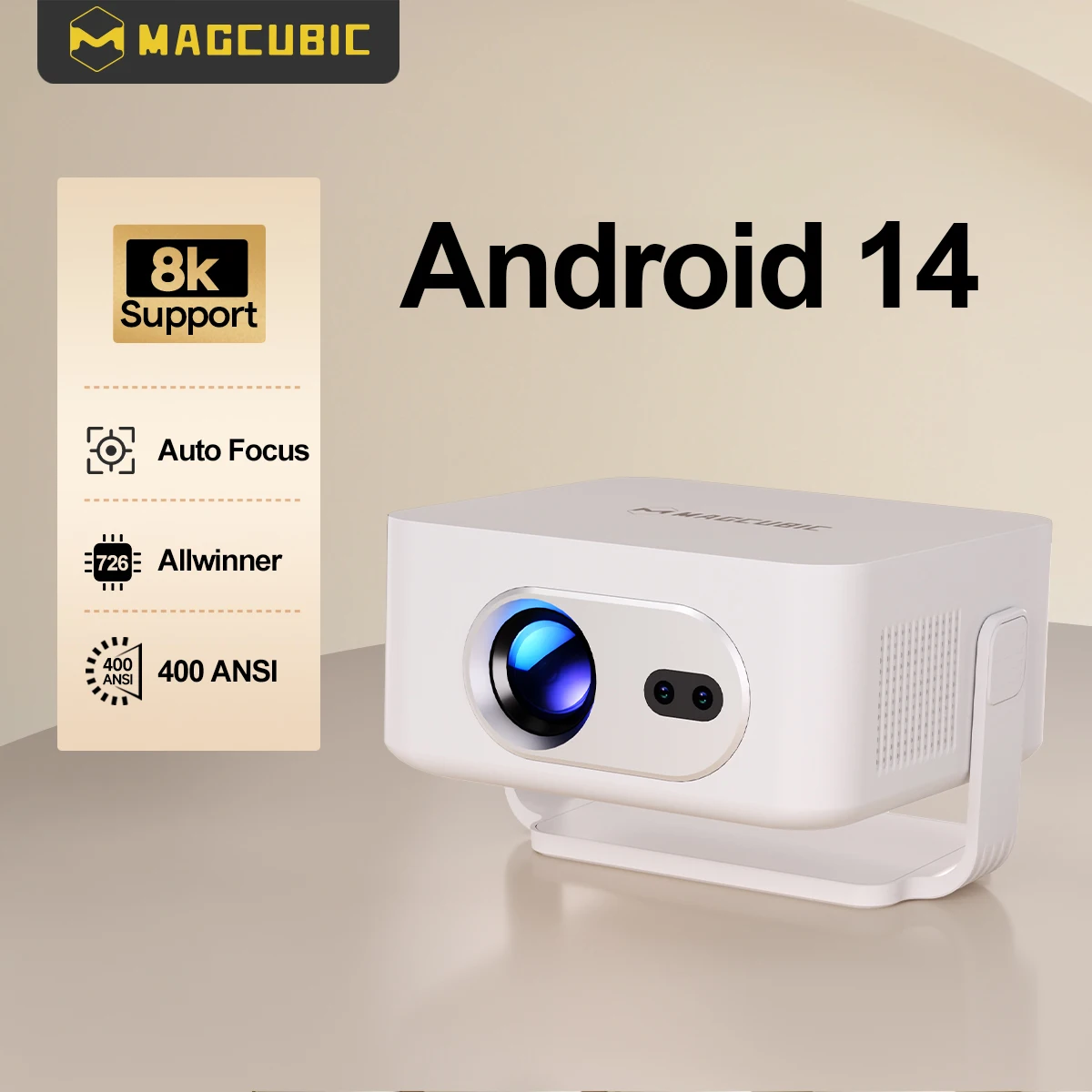 Proyector portátil Magcubic HY300Max Android 14