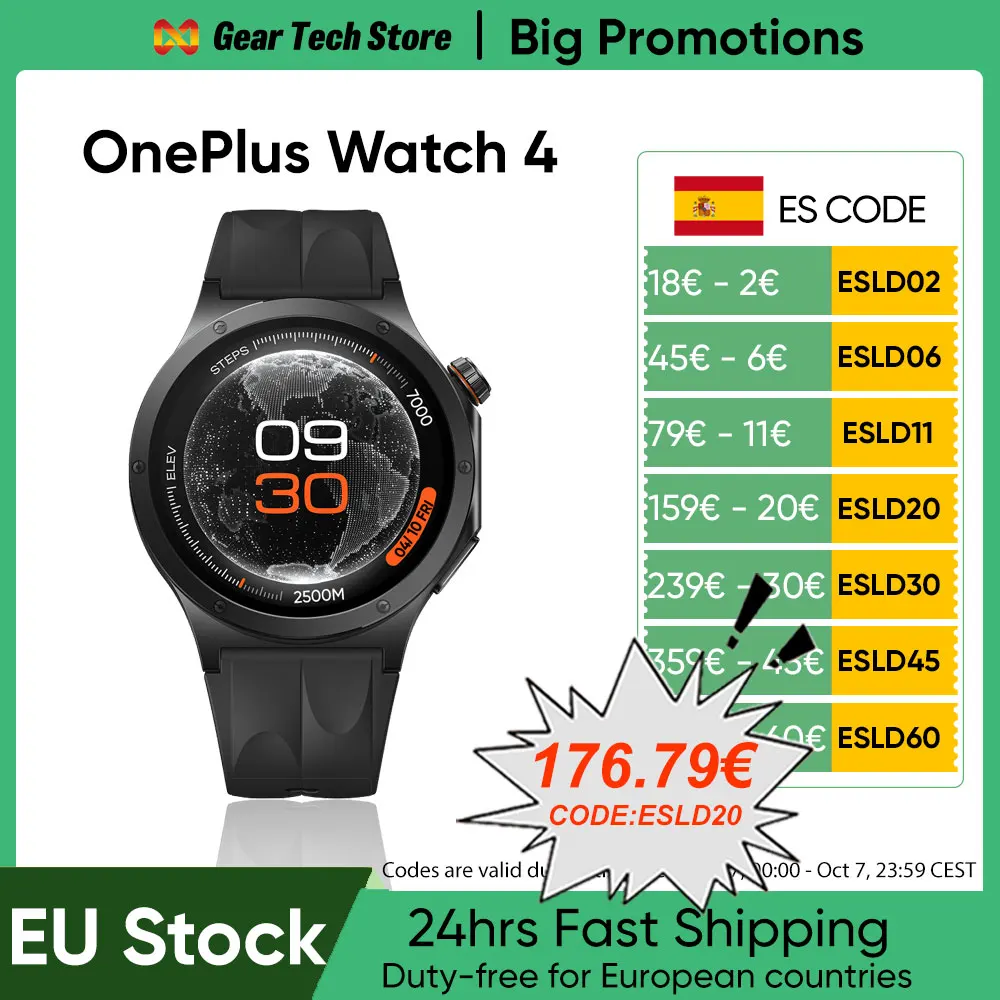 Reloj inteligente OnePlus Watch 4