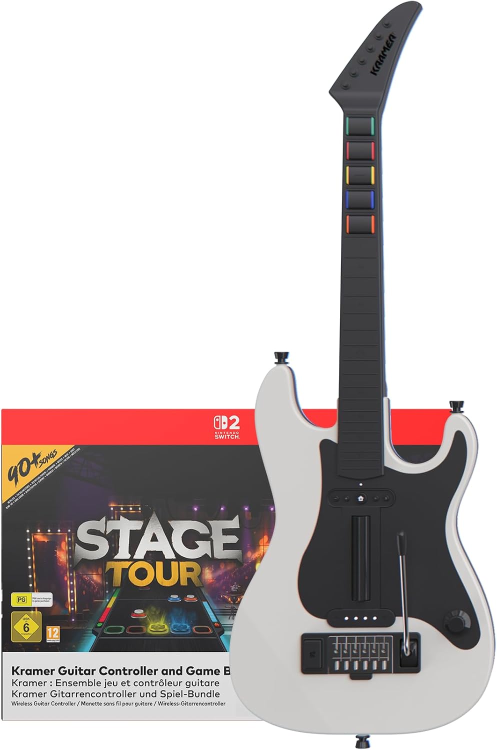 Stage Tour Game + Kramer Wireless Guitar Controller Bundle para Nintendo Switch 2