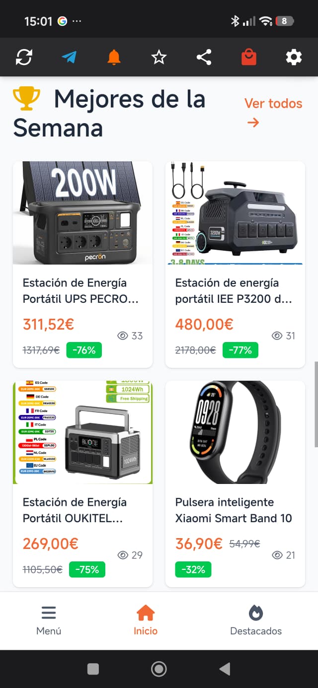 Selección de ofertas destacadas de la semana